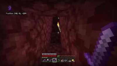 Trying to show my friend the nether in my server anddddd...