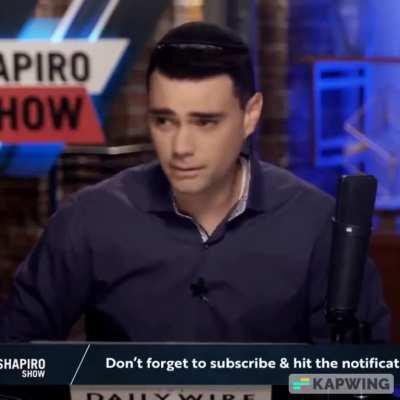 Ben Shapiro discusses positioning in a human centipede