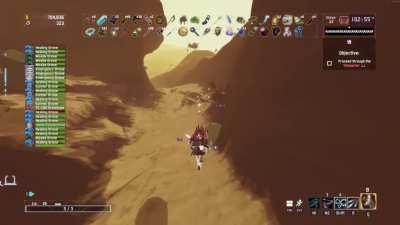 Colliding with a TC-280 drone at high speeds causes it to smash into the environment