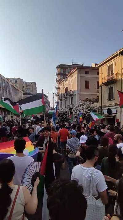 Manifestation for Palestine in Cosenza (Italy) today