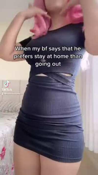 When my bf prefers stay home than going out