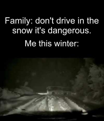 drifting snow on snow