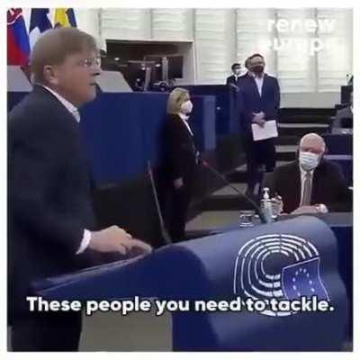Belgian Member of the EU Parliament Guy Verhofstadt called on the EU Commission for tougher action against Russia in a frustrated speech to his colleagues and members of the Commission