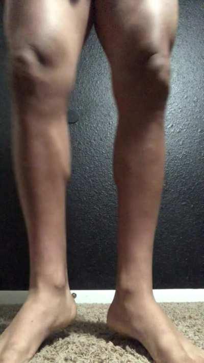 Morning squats for a leg pump [M]