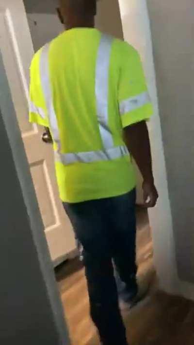 Dad's reaction when he sees the gift his family gave him