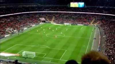 Hitting a football player with a paper airplane.