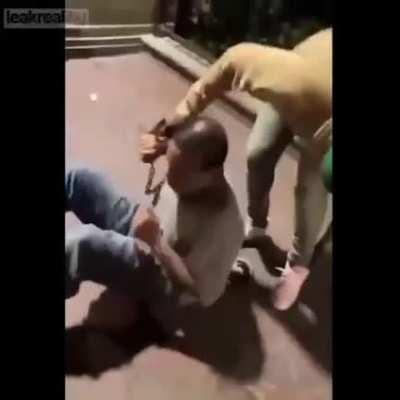 Dog abuser gets taste of his own medicine