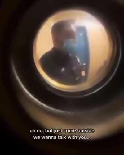 Cops look for a conversation