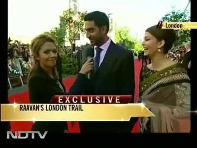 Abhishek wanted to live in the moment, but the journalist brought him back to reality