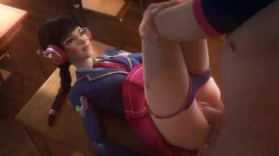 D.Va having some fun after class (VGErotica) [Overwatch]