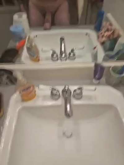 Getting ready for the day and morning wood still sticking around