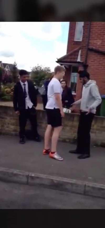 Bully asked him to remove his turban and get on his knees
