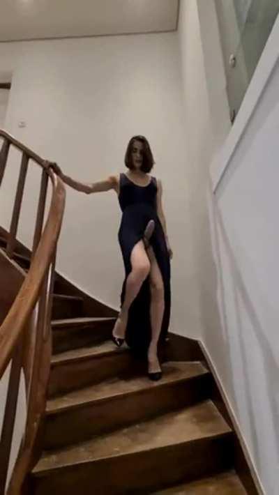 One big dick coming right down