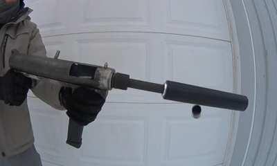 Homemade 45 acp grease gun testing!