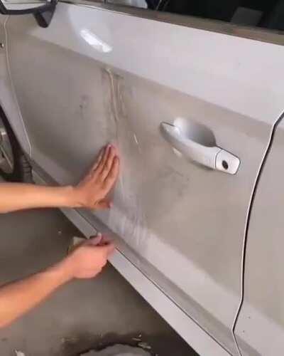 Cheap way to fix dent in car