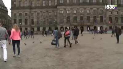 Streaking in public for TV