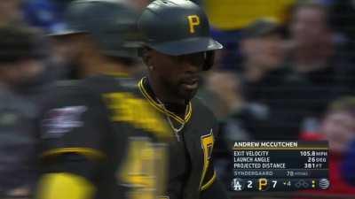 [Highlight] [Highlight] Andrew McCutchen hits a 3 run home run to give Noah Syndergaard his 7th ER against the Shitty Pirates