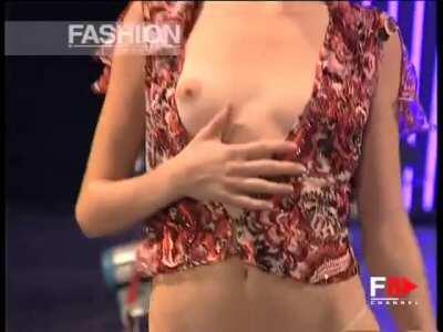 Fashion model has one in, one out