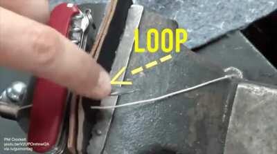 How to sew with a Swiss Army knife awl