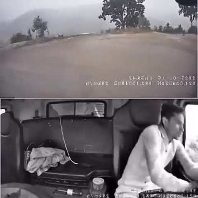 Truck driver's quick thinking and skill when the brakes completely gave out