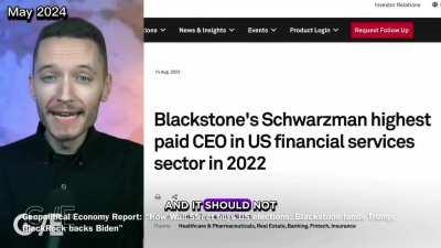 While BlackRock veterans run Joe Biden's Treasury, Donald Trump's presidential campaign is financed by Wall Street's highest-paid CEO, of Blackstone, the world's largest commercial landlord.
