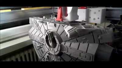 3-D Printing Large Format Millennium Falcon