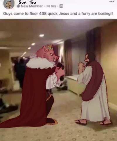 The original image is from r/furry_irl. I just added the music.