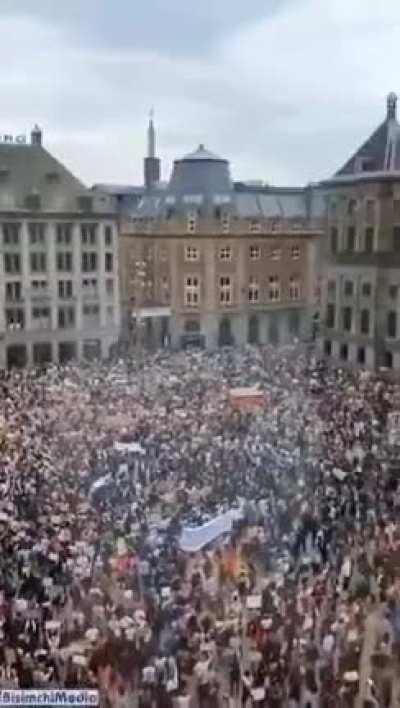 Amsterdam also rallied for George Floyd