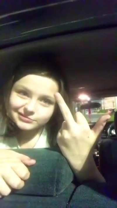 Yes im so cool I do middle finger