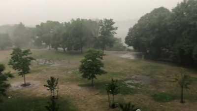 Thunder storm and Rain in Boston