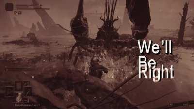 Tried to be cheeky and jump over this sleeping lobster only to get elden ring'd