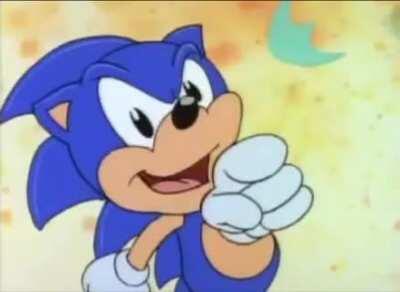 Sonic has a very important announcement to make.