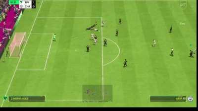 I call this the Domino defending tactic 