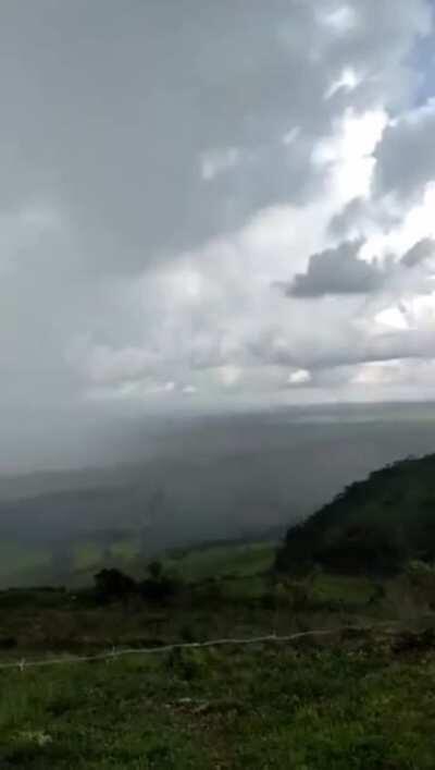 Filming the rain in Minas Gerais