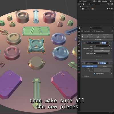 Adding details to curved surfaces