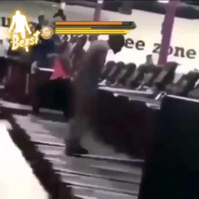 walking aggressively