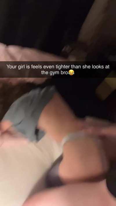 Looks like ur gf loves the attention at the gym