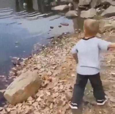 HMJB while I make this rock skip