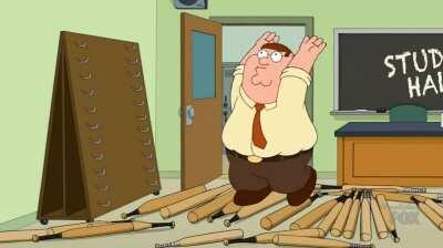 Hard to stand on those bats.