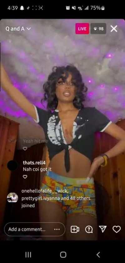 just live on ig and tiktok