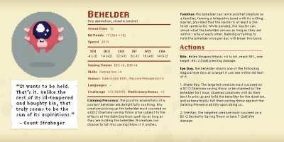 [OC][Art] Behold the Behelder, who desires naught but to be held.