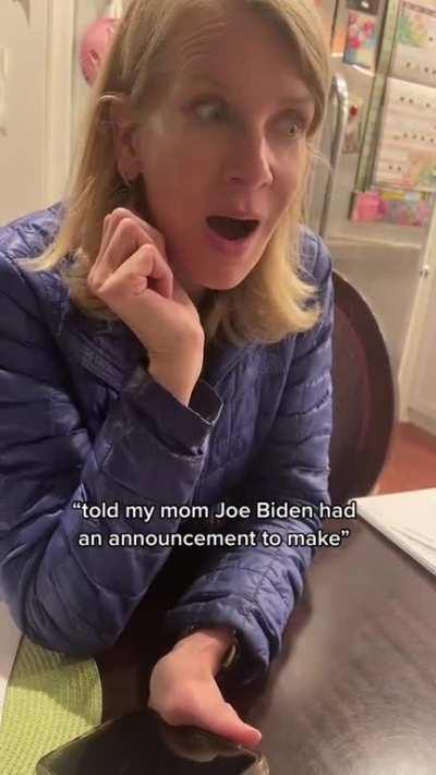 Showing my mom a deep faked biden speech