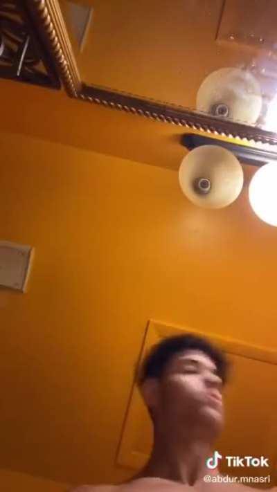 Man's just shaking his head