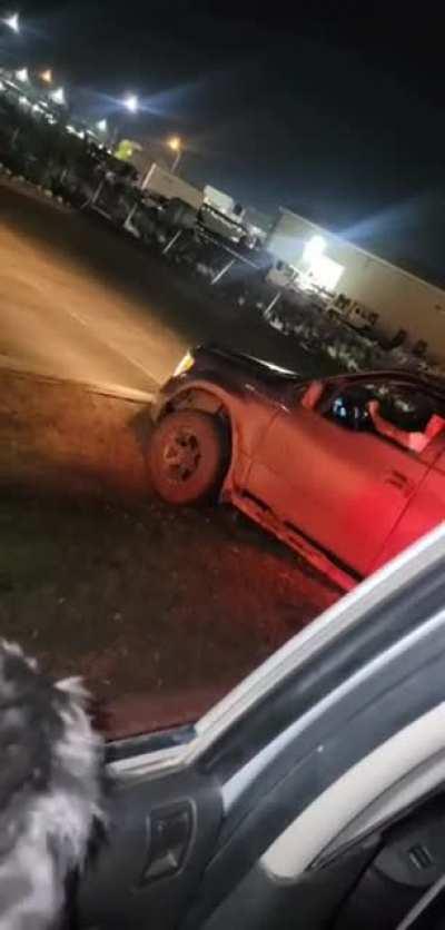 It was suggested I post this here. Stolen pick up in the McDonald's drive thru.
