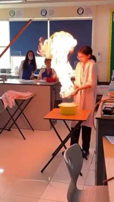 Eyebrows a little toasty