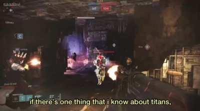 one small lunge for titan, one giant leap for titankind