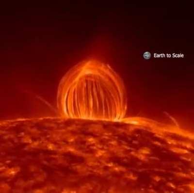 This video of Sun’s Plasma rain larger than the earth captured by the Solar Dynamics Observatory Spacecraft over 9 hours.