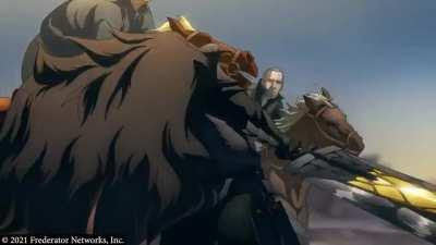 Este clip es de la 4 temp. de Castlevania, imaginen Berserk animado por este equipo y hay algunos usuarios que piden desde hace cierto tiempo que lo adapten. El estudio se llama PowerHouse Animation.