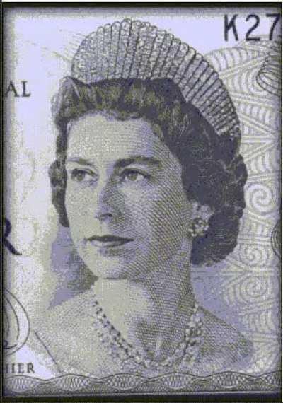 Queen Elizabeth facial timeline on bank notes