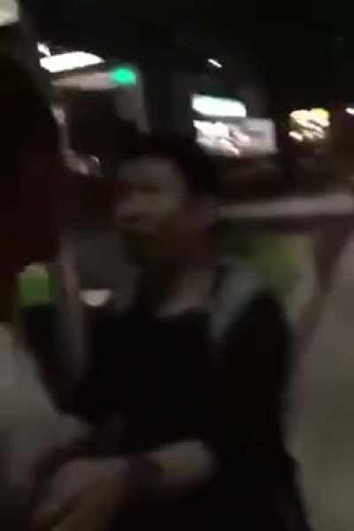 He should've run after the second punch